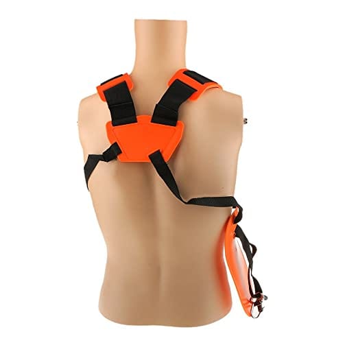 Turner Tools Nylon Strimmer Shoulder Harness Strap for Brush Cutter with Hook (Orange)