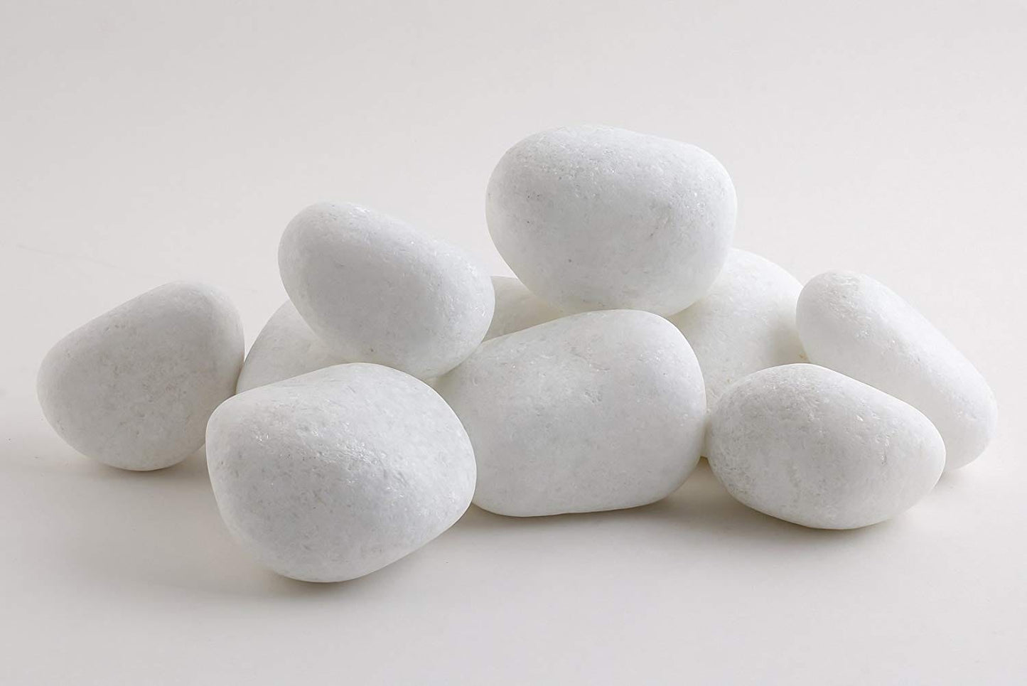 StonesForever Snow-White Stones (15 Kgs, 2-3 Inches)