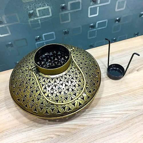 Orbit Art Gallery Metal Handicraft Netted Handi Shape T-Light Candle Holder (Pack of 1)
