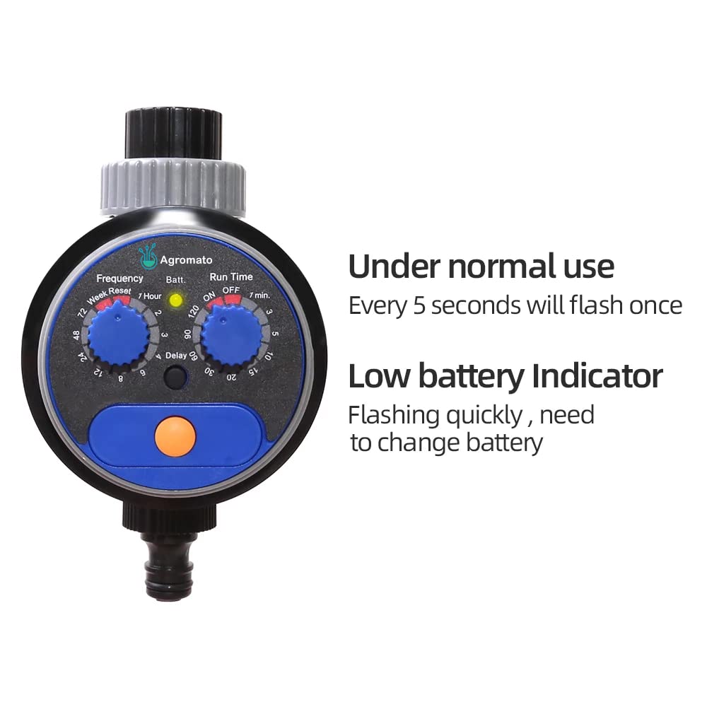Aqualin Automatic Drip Irrigation Timer (Batteries Included)