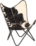 Orbit Art Gallery Handcrafted Leather Butterfly Chair with Free Wallet