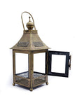 Naturals Export Antique Decorative Hanging Lantern with T-Light Candle Holder