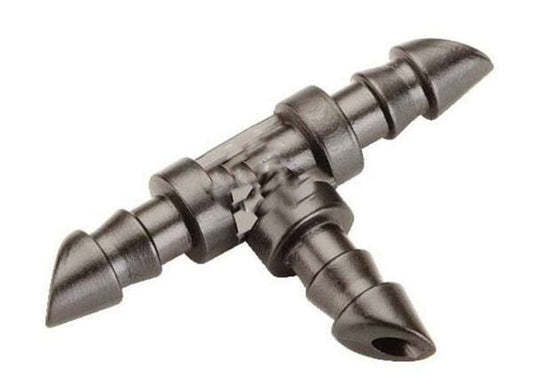 Pinolex Tee Connector for Drip Irrigation - Barbed Type - 1/4 inch - 4 mm (Pack of 30)