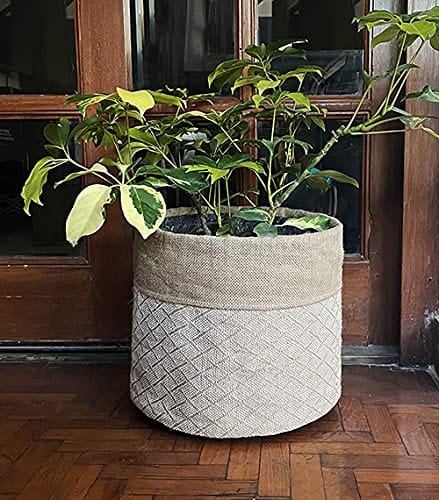 Gardino Geotextile Grow Bag with Plant Jute Cover (10.5 x 11) Inch