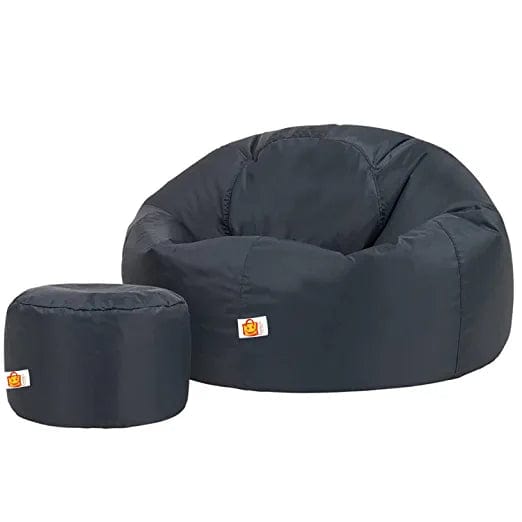 Kushuvi Bean Bag Chair & Footrest Filled with Beans