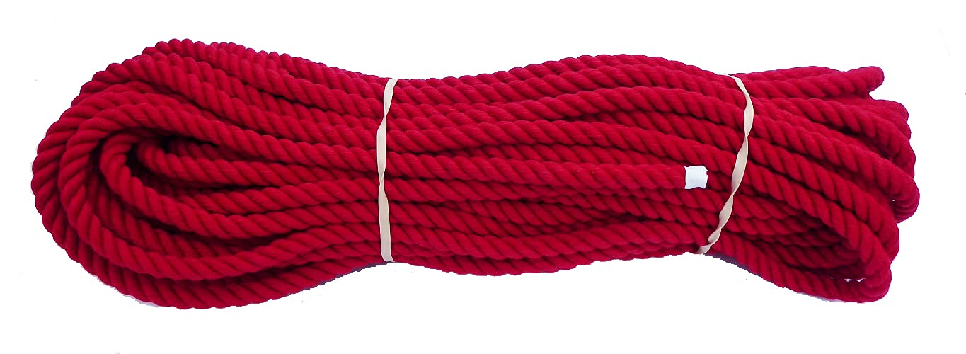 Mats Avenue Red Coir Rope 20 Meter (Set of 1)