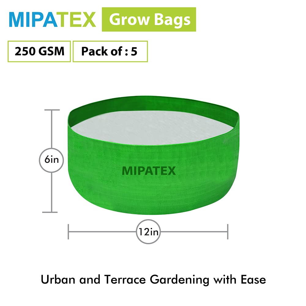 Mipatex Fabric Grow Bags (12x6 Inches)