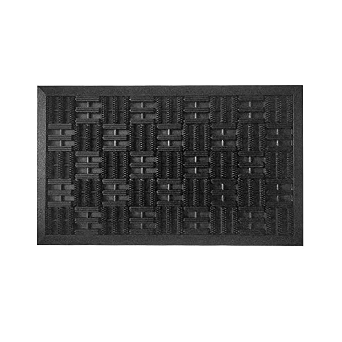 Mats Avenue Rubber Pin Dot Anti Slippery Doormat (40x60cm), Black