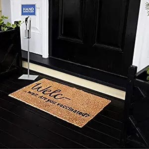 Mats Avenue Informative Coir Doormat (40cm x 60cm), Beige Brown