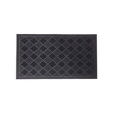 Mats Avenue Two Mystery Diamond Design Rubber Pin Dot Anti Slippery Doormats (45x70cm), Black