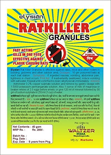 Efficacy Rat Kill Granules