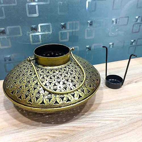 Orbit Art Gallery Metal Handicraft Netted Handi Shape T-Light Candle Holder (Pack of 1)