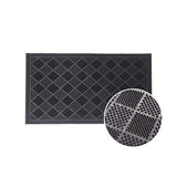 Mats Avenue Two Mystery Diamond Design Rubber Pin Dot Anti Slippery Doormats (45x70cm), Black