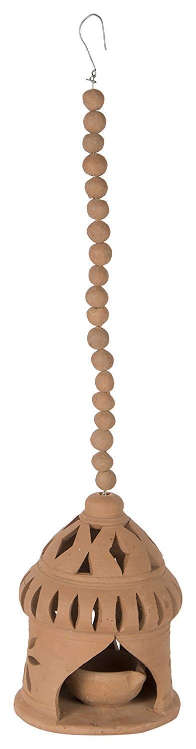 Om Craft Villa Terracotta Lamp - Pack of 2 (10x43 cm)