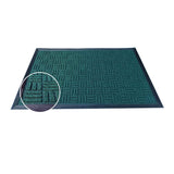 Mats Avenue Geometric Pattern PP Rubber Large Door and Floor Mat (45x75cm), Green