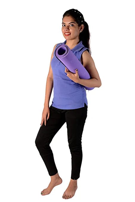 Kushuvi Anti-Skid 6 Feet Long Extra Thick Yoga Mat (Purple)
