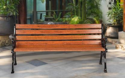 Kaushalendra Cast Iron Garden Bench - Waterproof Nature Fiber (3 Seater)