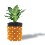5 inch Cotton Orange Pot Planter Bag