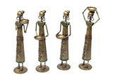 Orbit Art Gallery Iron Village Lady Design Doll Figurine (Gold)