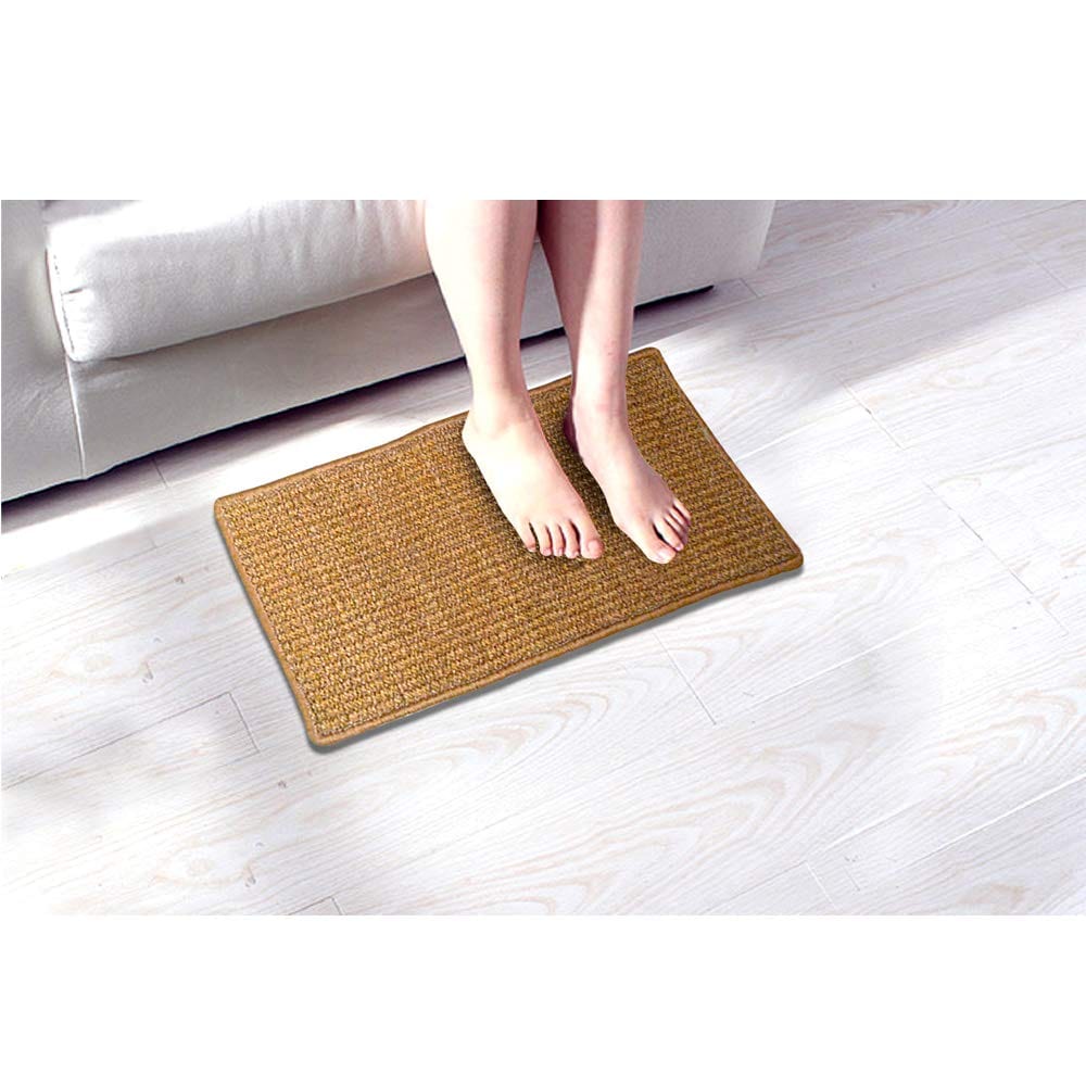 Mats Avenue Anti Slippery Coir Doormat (Pale Brown, 35x60cm)