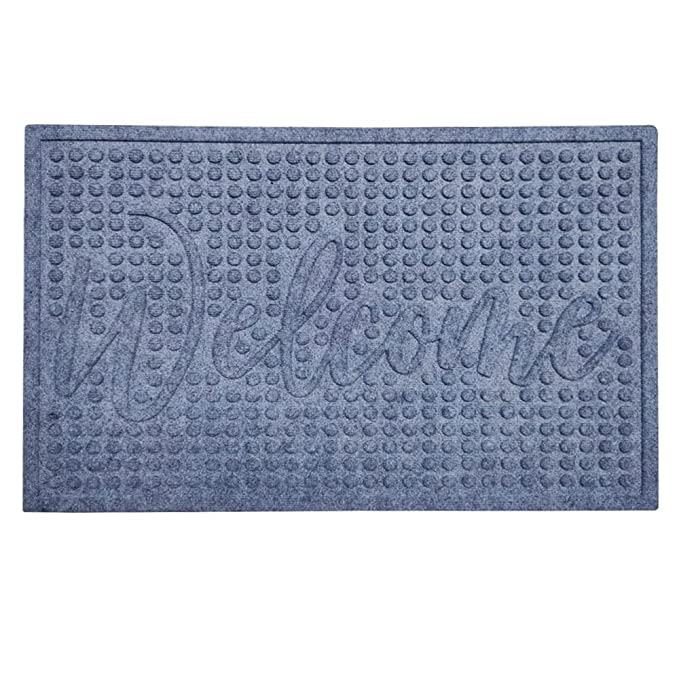 Mats Avenue Rubber and PP Extra Large Welcome Mat Grey Color (60x90cm)