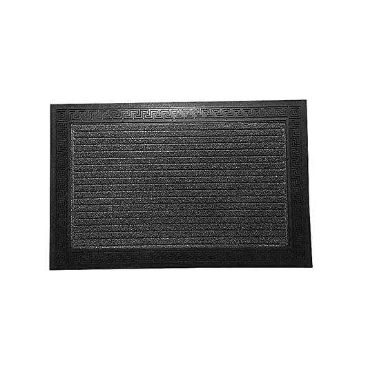 Mats Avenue PP Rubber Solid Pattern Grey Doormat (40x60cm)