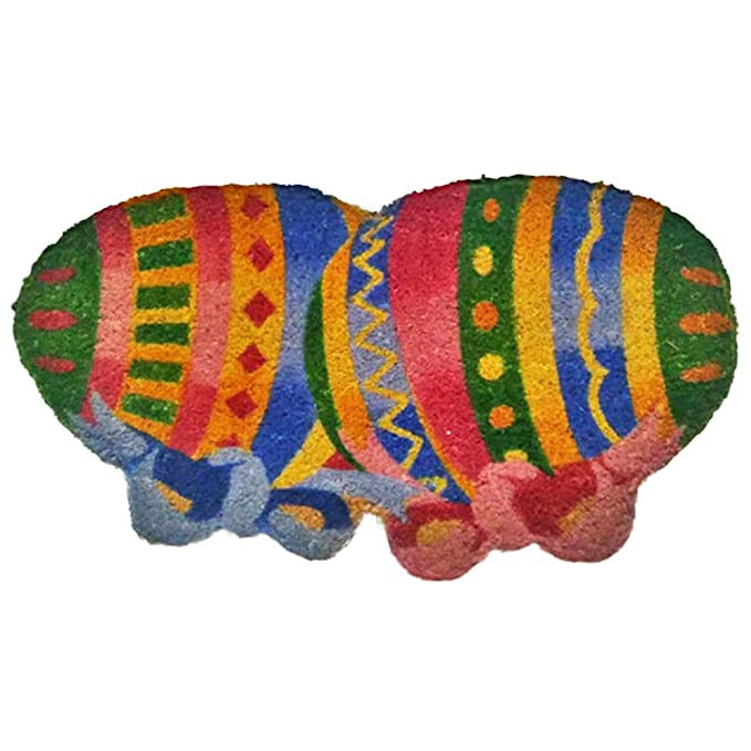 Mats Avenue Flying Saucer Print Design Coir Doormat (40x80cm), HandMade