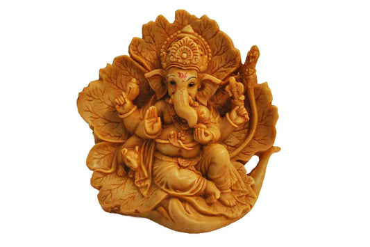 Om Craft Villa Handmade Lord Ganesha Statue (4.5 Inches)