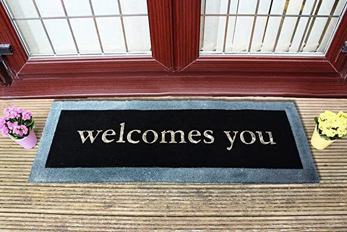 Mats Avenue Welcomes You Coir Rubber Door Mat (60x180cm) Extra Large