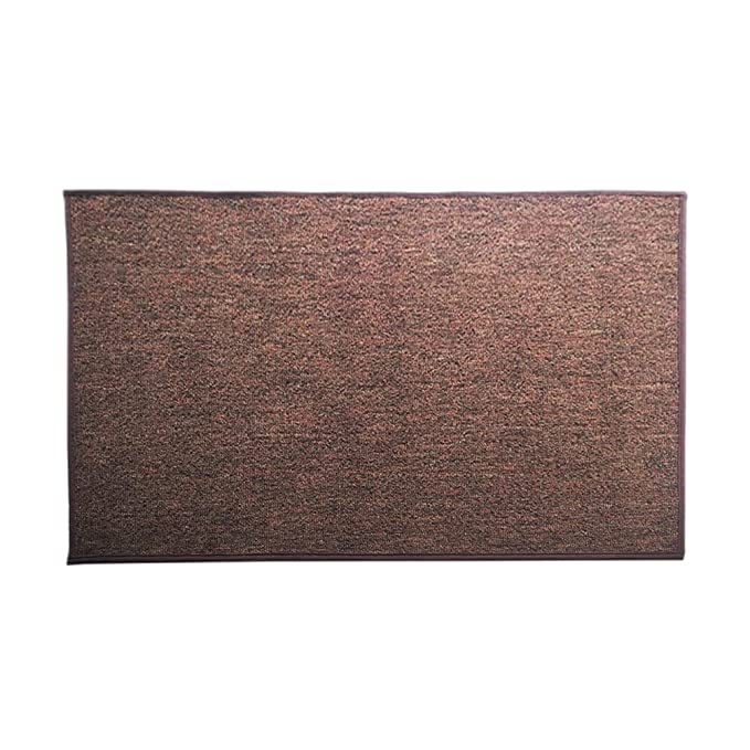 Mats Avenue PP Made Light Weight Anti Slippery Mat (40x60cm), Brown