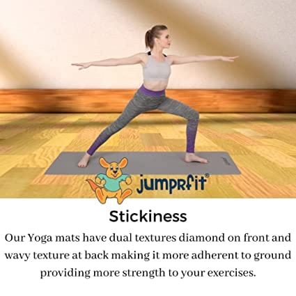 Fitness Guru Single Color 8mm Yoga Mat With Carrying Bag