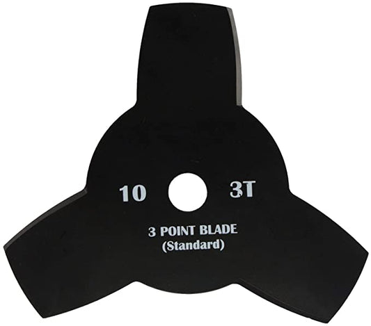Nile Carbon Steel 3T X 10" Helicopter Blade For Brush Cutter (Black)