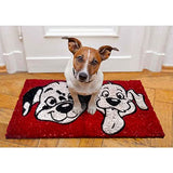 Mats Avenue Laughing Puppies Theme Multi Color Coir Doormat (35x70cm)