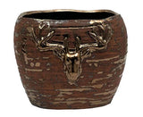 Naturals Export Ceramic Terracotta Flower Vase Pot (Brown Color)