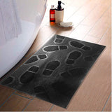 Mats Avenue Shoe Pad Design Rubber Door Mat (45x75cm), Black