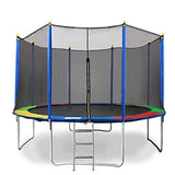 Fitness Guru Trampoline for Kids with Safety Enclosure Net, Canopy and Ladder (16Ft)