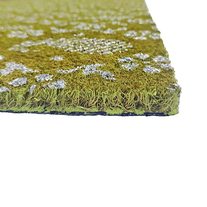 Mats Avenue Extra Large Beautiful Paisley Pattern Coir Doormat (60x90cm), Green