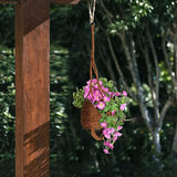 Mats Avenue Coconut Husk Hand Crafted Hanging Pot With Metal Clip (60x17 cm)
