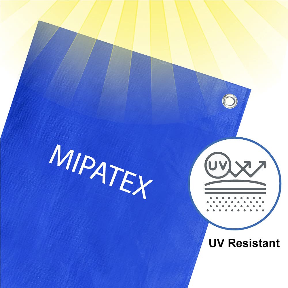 Mipatex Tarpaulin Sheet (150 GSM, Blue)
