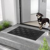Mats Avenue Anti Slippery Black Pin Dot Rubber Doormat (46x76cm)