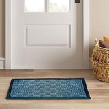 Mats Avenue PP and Rubber Doormat Molded Pattern Blue Color (40x60cm)