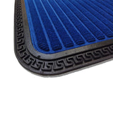 Mats Avenue Soft PP Rubber Backed Door Mat Stripped Pattern (45x75cm), Blue