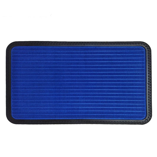 Mats Avenue Soft PP Rubber Backed Door Mat Stripped Pattern (45x75cm), Blue