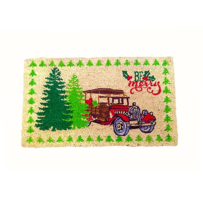 Mats Avenue BE Merry Printed Christmas Theme Coir Door Mat (45x75cm)