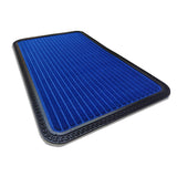 Mats Avenue Soft PP Rubber Backed Door Mat Stripped Pattern (45x75cm), Blue