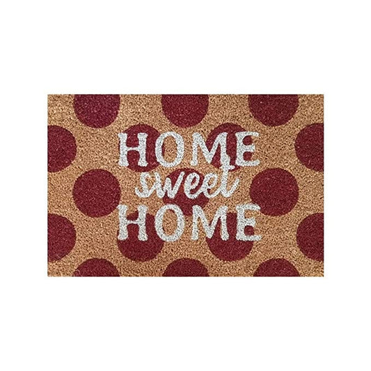 Mats Avenue Coir Door Mat with Anti Skid Rubberized Backing Home Theme (40x60cm)