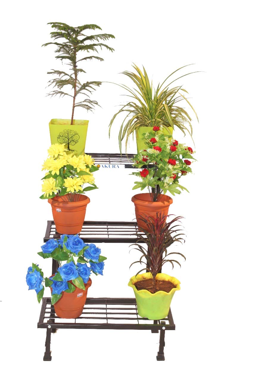 Akura 3-Step Metal Planter Stand