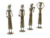 Orbit Art Gallery Iron Village Lady Design Doll Figurine (Gold)
