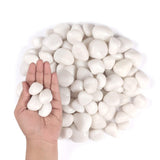 StoneStories Polished White Pebbles (5 Kgs, 20-40 MM)