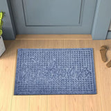 Mats Avenue Rubber and PP Extra Large Welcome Mat Grey Color (60x90cm)